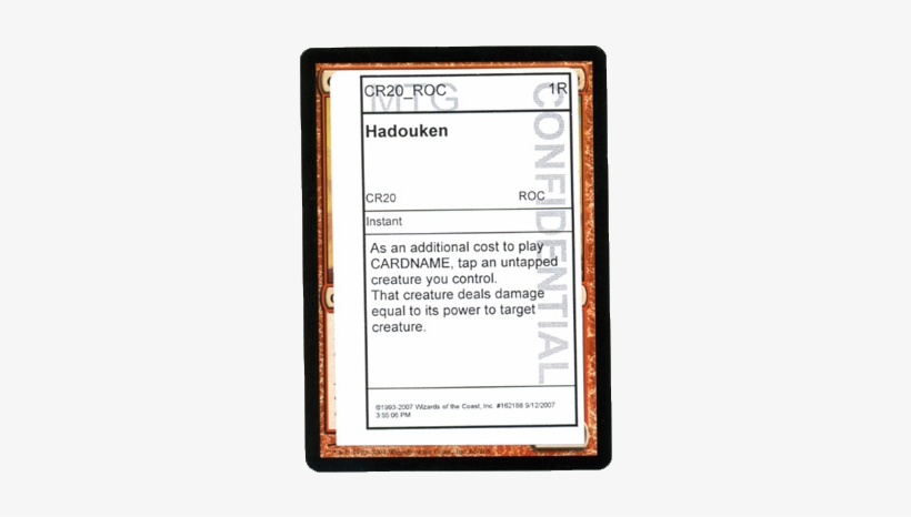 The First Of Many Sirlin-inspired Magic Cards, transparent png download