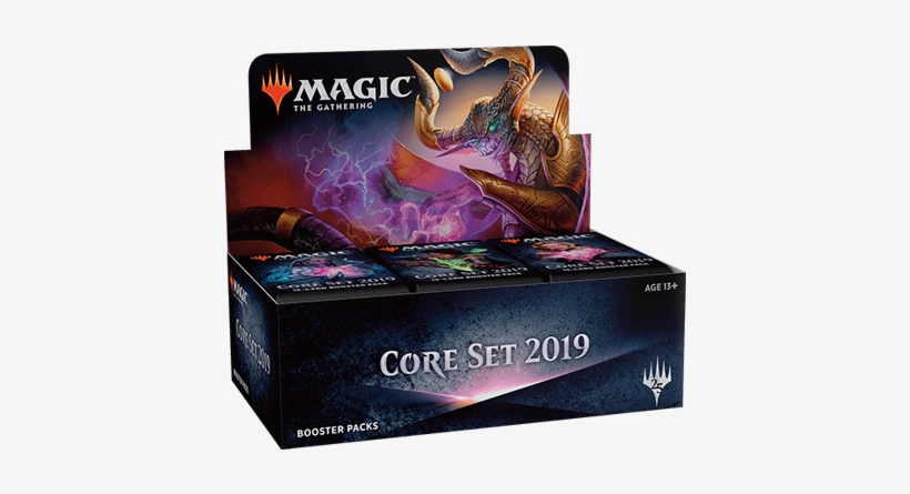 Magic The Gathering Core Set 2019 Booster Display - Magic The Gathering Core Set 2019, transparent png download