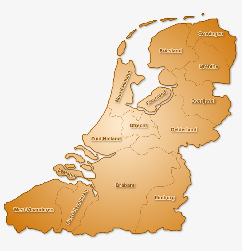 File - Groot-nederland - Netherlands Above Sea Level, transparent png download