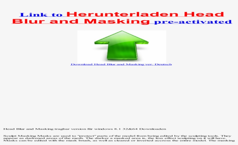 Head Blur And Masking Neu Version Durch Windows Vista - Vapor Steam Cleaner, transparent png download