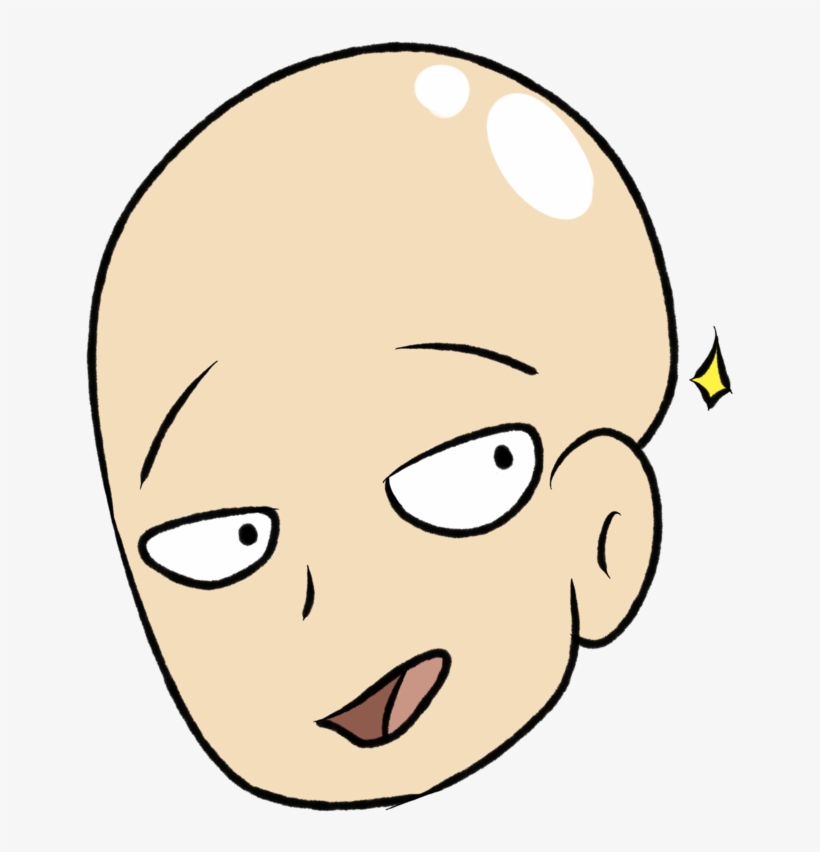 Saitama Head Png Clip Art Free - High Smiley, transparent png download