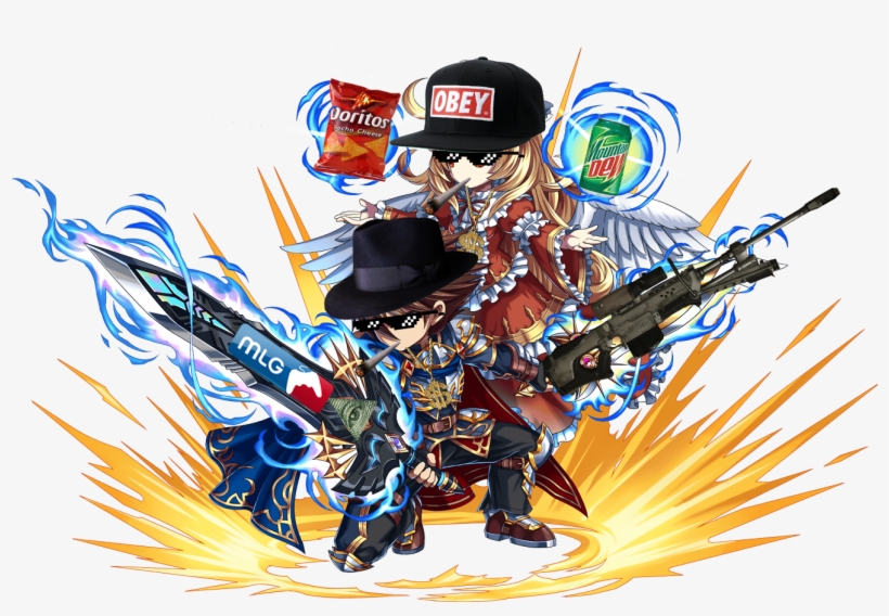 Fluffark And Ilia - Mlg Ark Brave Frontier, transparent png download