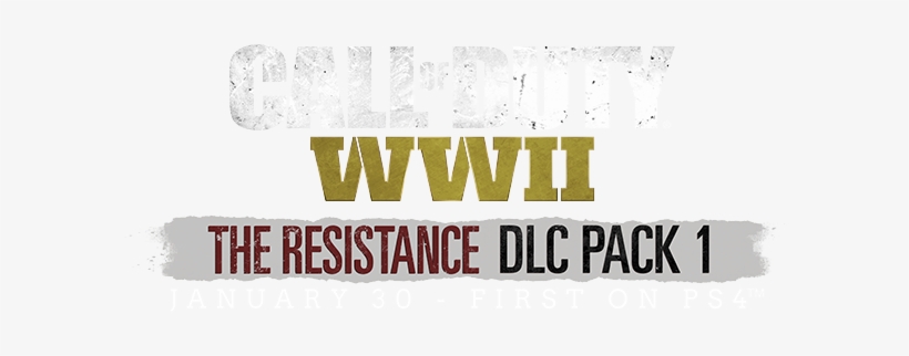 Continue The Epic Scale Of War With The Resistance - Call Of Duty Wwii The Resistance Logo, transparent png download