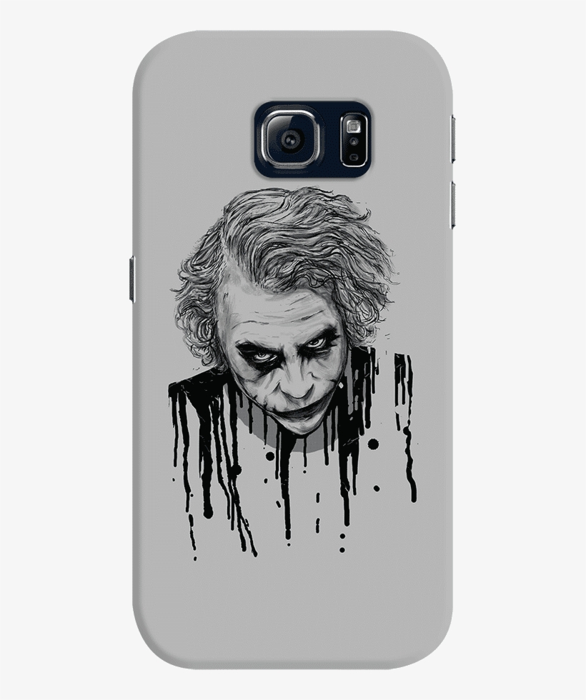 Dailyobjects The Joker Does Not Smile Case For Samsung - Best Black And White T Shirt Designs, transparent png download