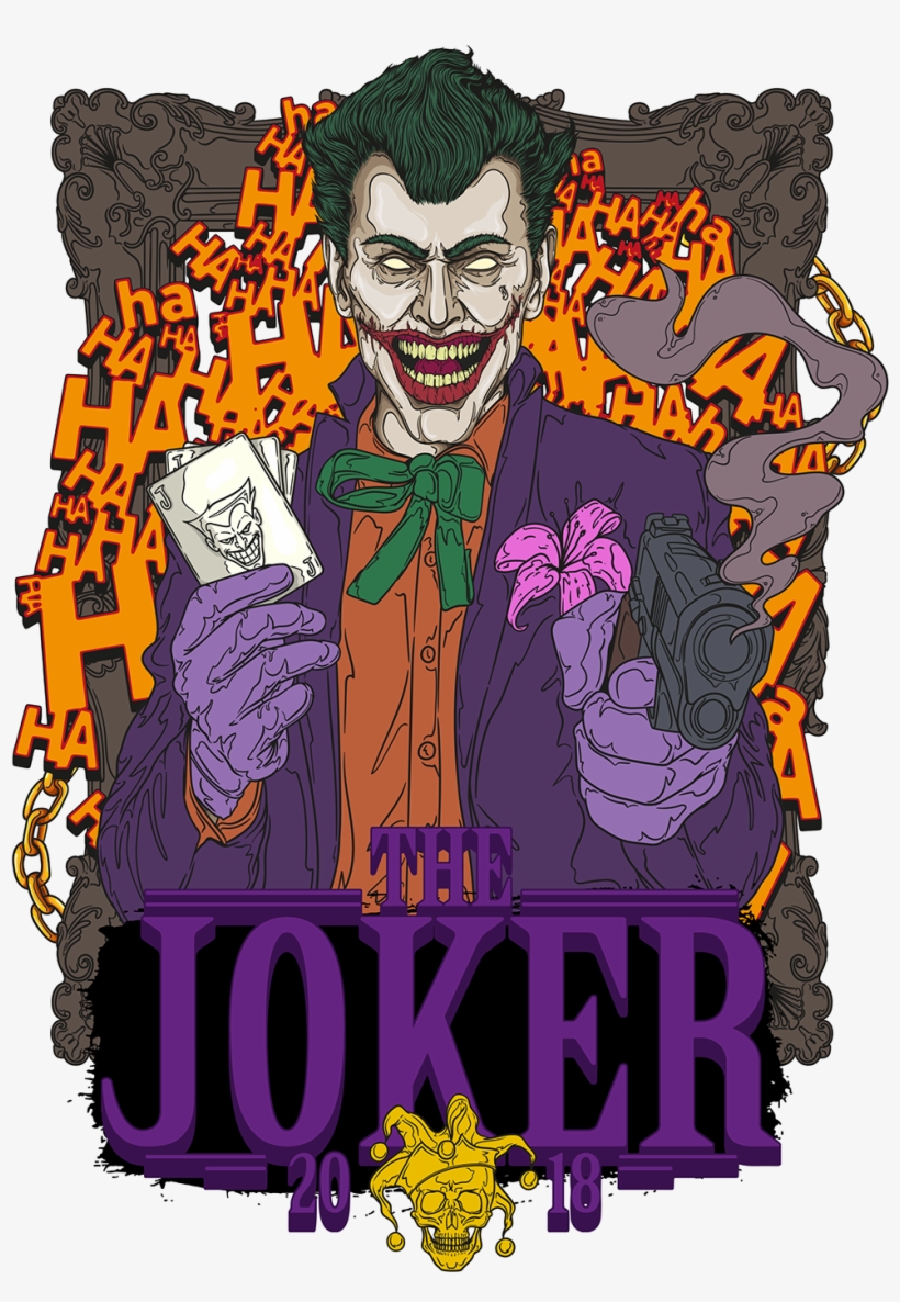 This Illustration Is Based On The Joker From The Dc - Illustration, transparent png download