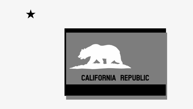 California Republic State Flag Mouse Pad, transparent png download