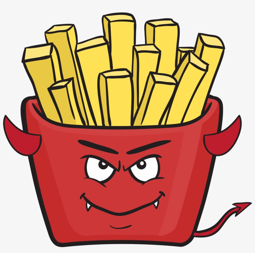 Satan Clipart Devil Emoji - French Fries Clipart, transparent png download