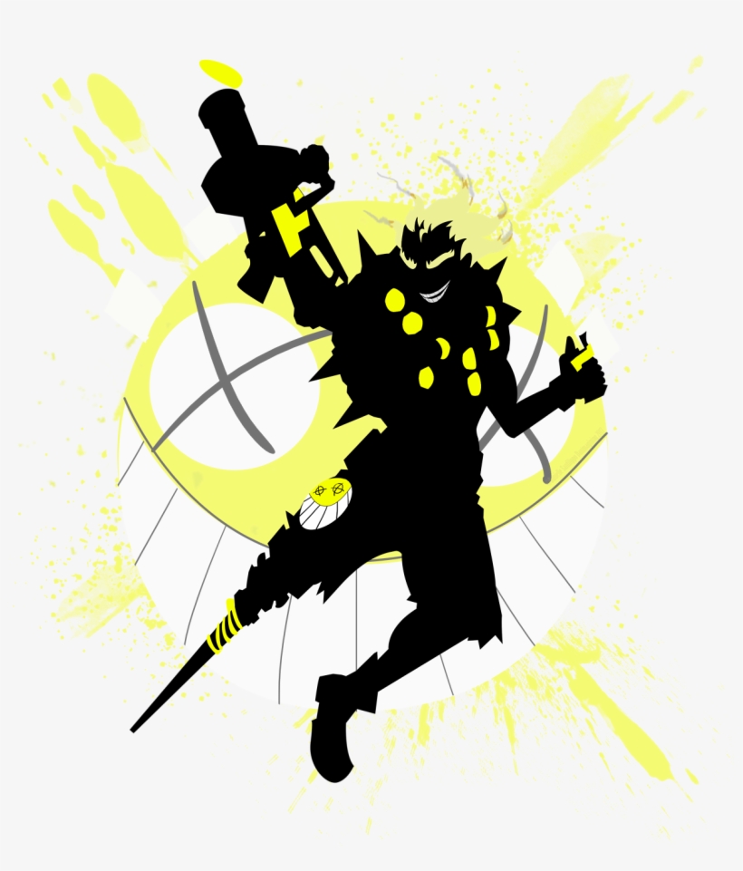 Had To Do A Slight Redesign Of My Junkrat Silhouette - Junkrat Silhouette, transparent png download