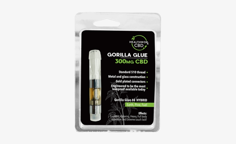Gorilla Glue Vape 300mg Cbd Oil - Cbd Oil Vape Cartridge, transparent png download