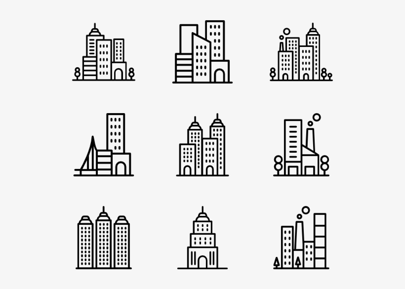 Cityscape - Icon, transparent png download