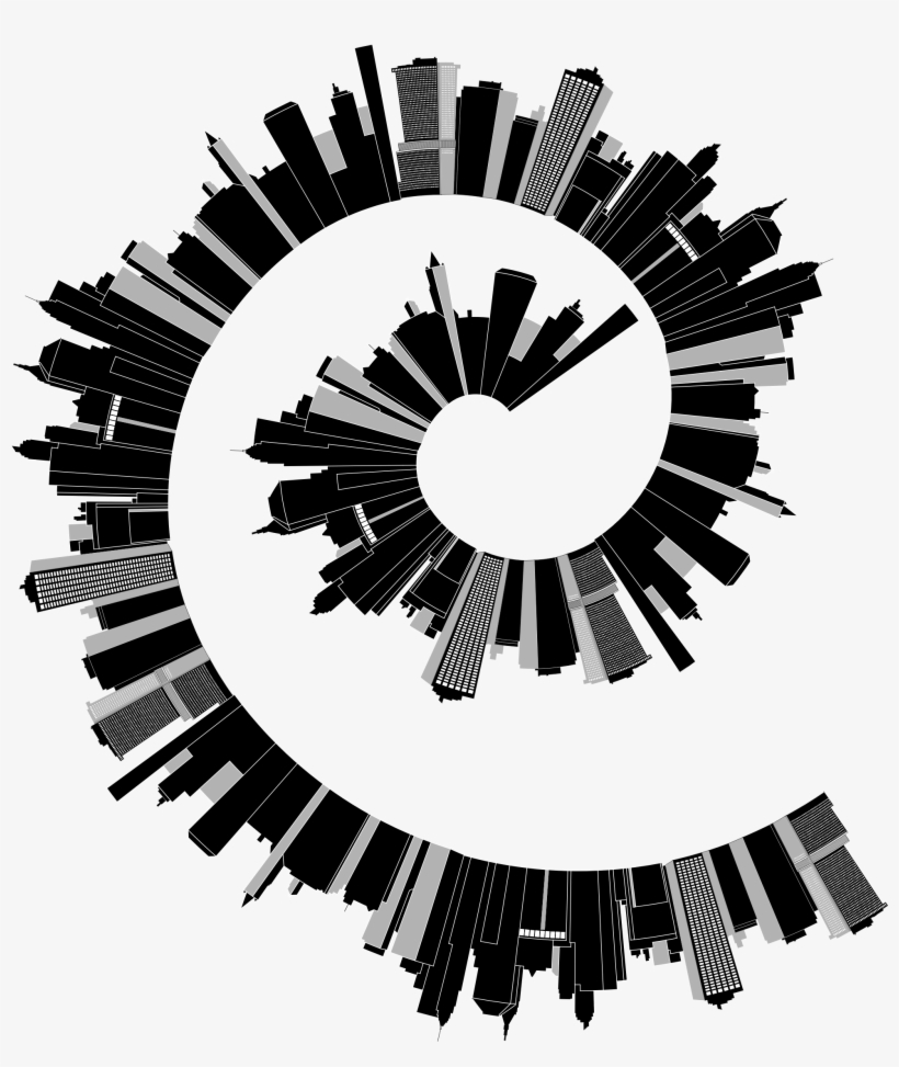 This Free Icons Png Design Of Cityscape Skyline Spiral, transparent png download