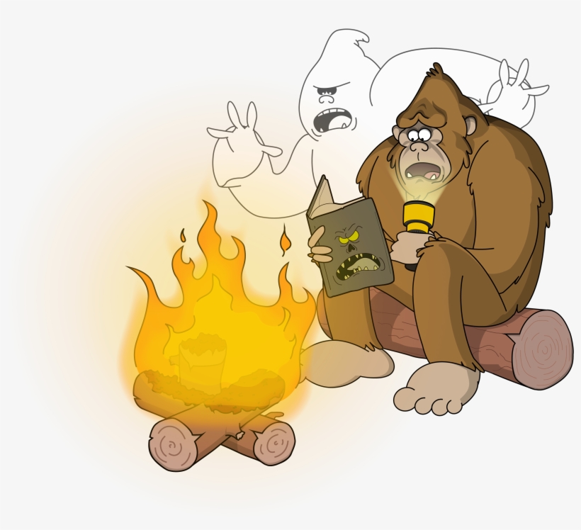Scary Story Squatch - Cartoon, transparent png download