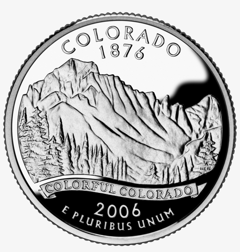 2006 Co Proof - Colorado State Quarter, transparent png download