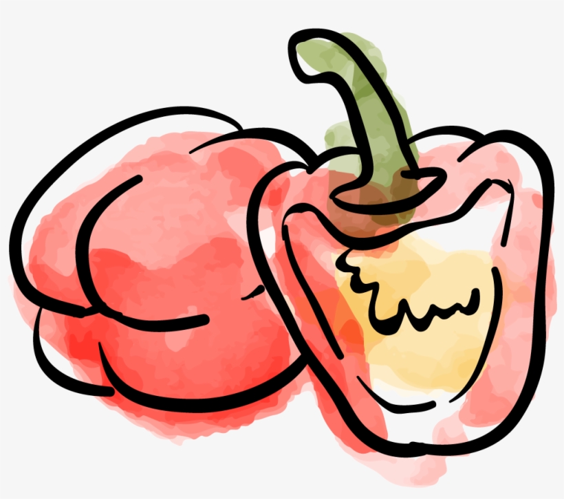 Chili Drawing Cartoon Image Freeuse Library - Vegetable, transparent png download