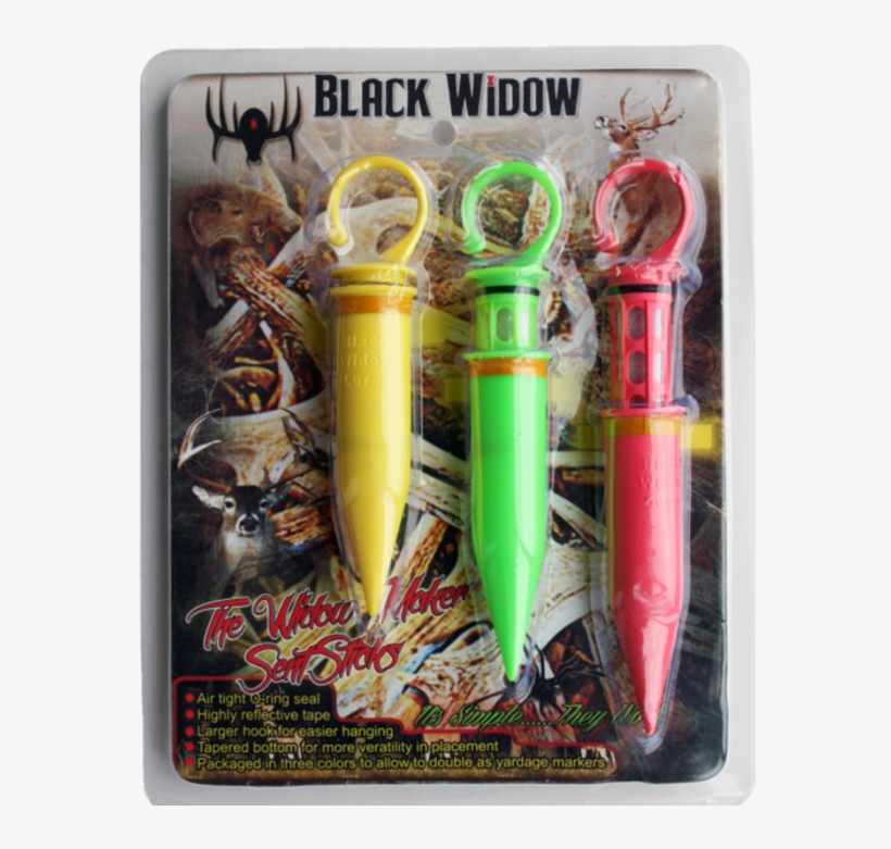 Black Widow Deer Lures Widow Maker Scent Sticks - Black Widow Deer Lures 7858 Scent Sticks, transparent png download