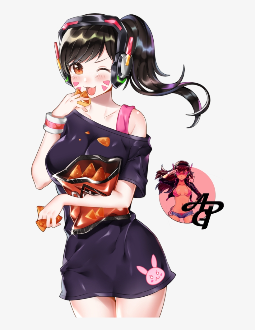 Overwatch D Va Anime, transparent png download