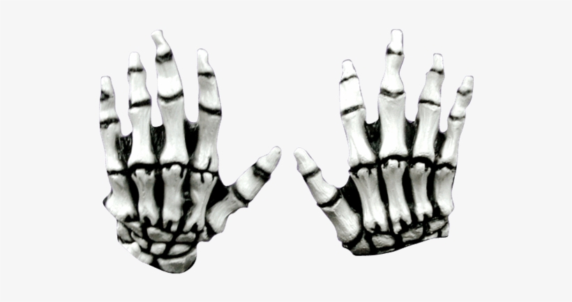 White Junior Skeleton Hands - Junior White Skeleton Hands, transparent png download