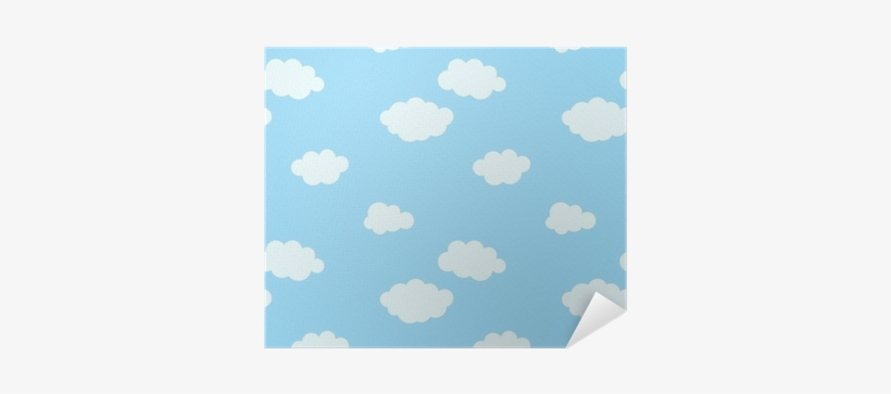 Seamless Pattern With Cartoon Clouds Poster • Pixers® - Cumulus, transparent png download