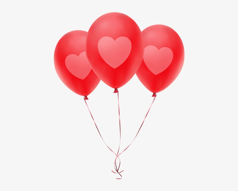 Birthday Clipart, Valentines Art, Red Balloon, Heart - Transparent Red Balloons, transparent png download