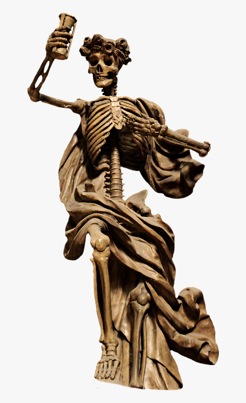 Skeleton, The Death, Png Sculpture, Statue, Death - Sculpture, transparent png download