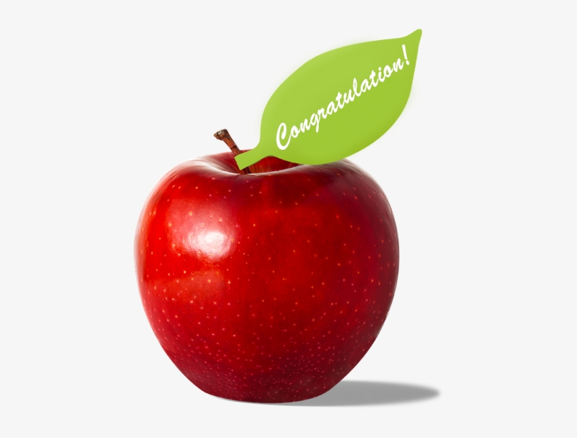 Apples With Message To The Stem - Message With Apples, transparent png download