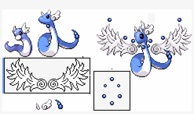 Dragonite Evolution Chain Remade Parts - Dragonite, transparent png download