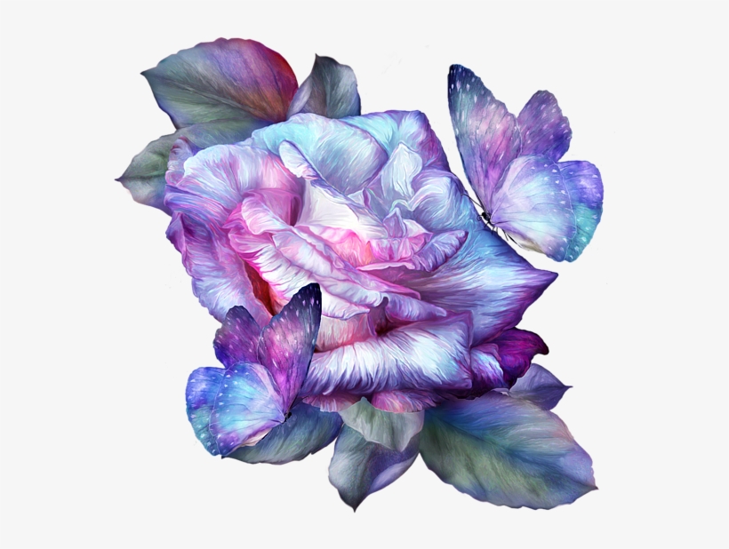 Click And Drag To Re-position The Image, If Desired - Transparent Png Rainbow Flower, transparent png download