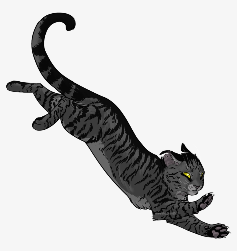Black And White Striped Cat Anime, transparent png download