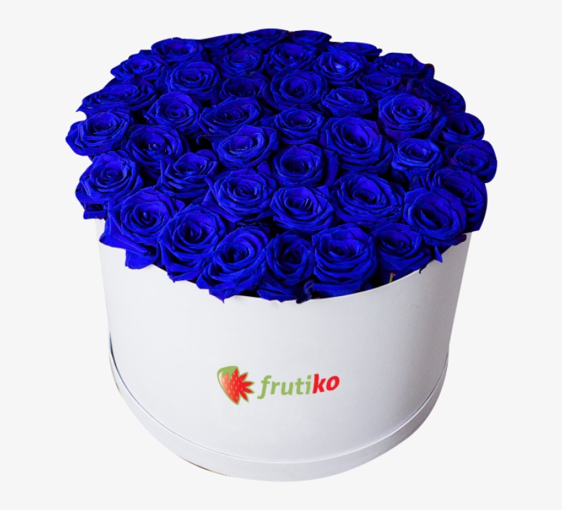 Frutiko Box With Freshly Cut Blue Roses Png Png Images - Frutiko, transparent png download