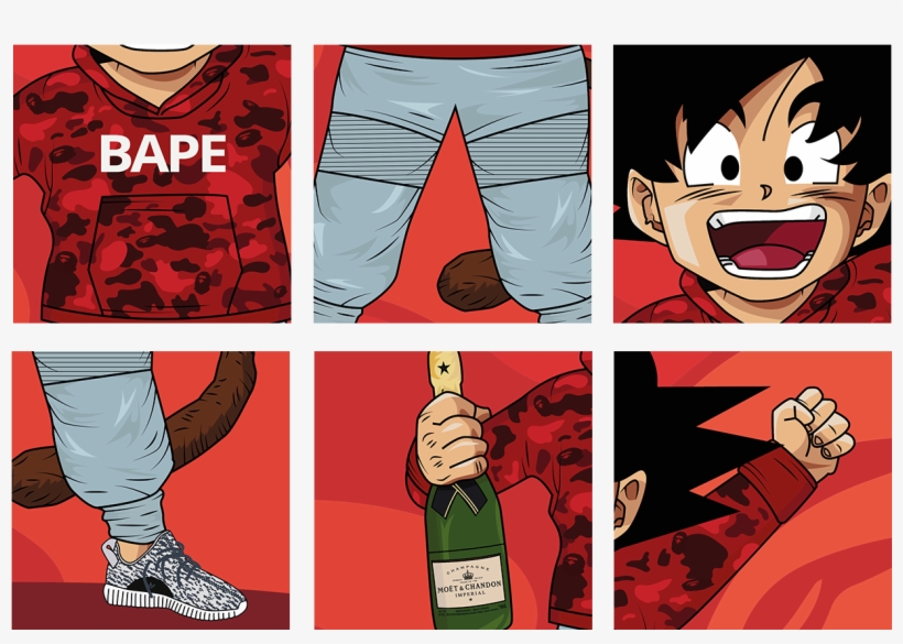 Songoku Bape, transparent png download