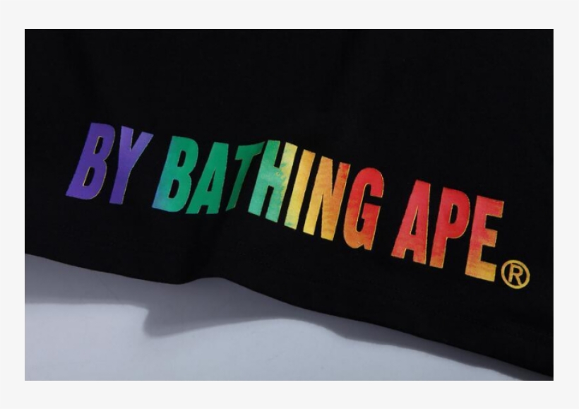 Bape 01161644 Novel Men's Colorful Monkey Logo A Bathing - Carmine, transparent png download