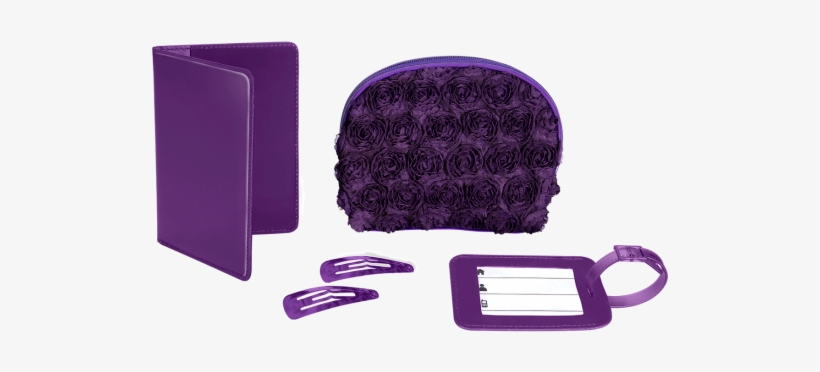 Travel Tricia 5-piece Travel Gift Set - Conair Travel Smart Purple Roses 5-piece Travel Gift, transparent png download