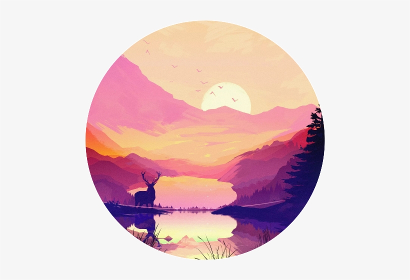 Sunrise Wall Mural Painting, transparent png download