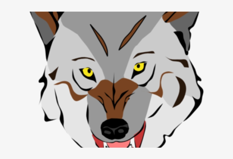 Vector Gray Wolf Free On Dumielauxepices Net Anime - Scary Wolf Shower Curtain, transparent png download