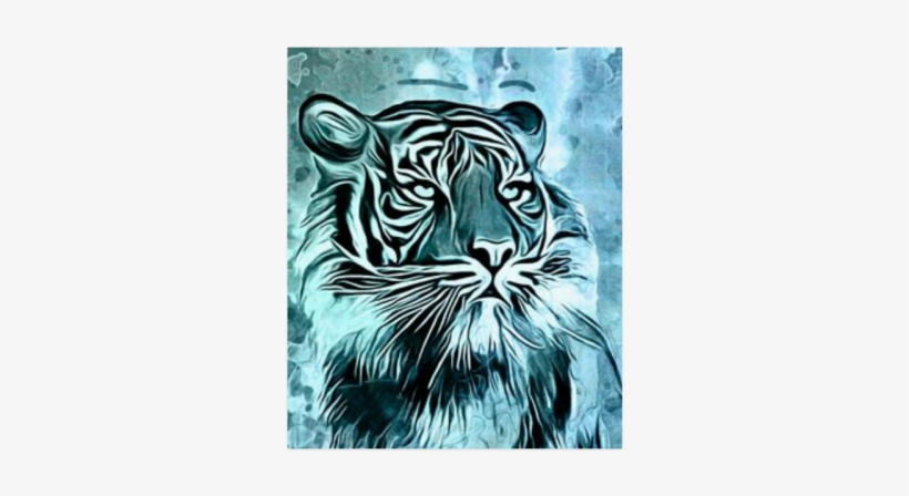 Watercolor Tiger Poster 20"x24" - Designedbyindependentartists Case For Lg K4 2017 -, transparent png download