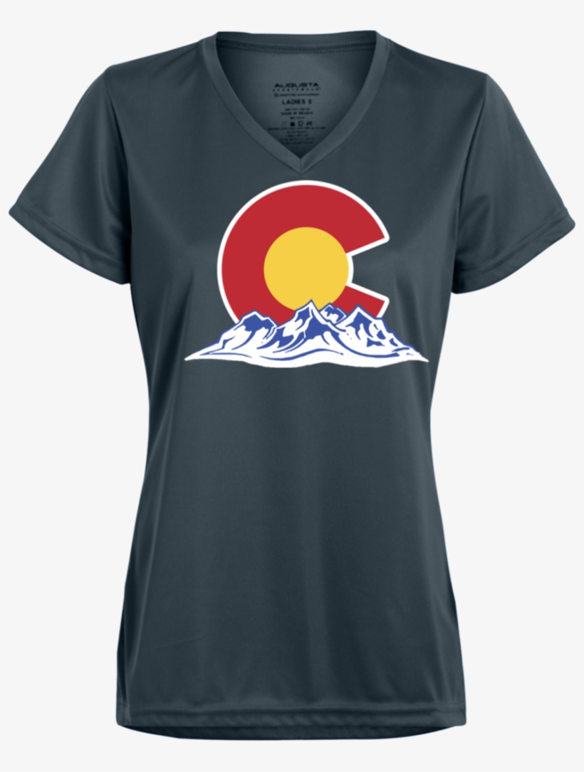 Colorado Mountain Silhouette Ladies' Wicking T Shirt - University Of Arizona Medicine Shirt, transparent png download