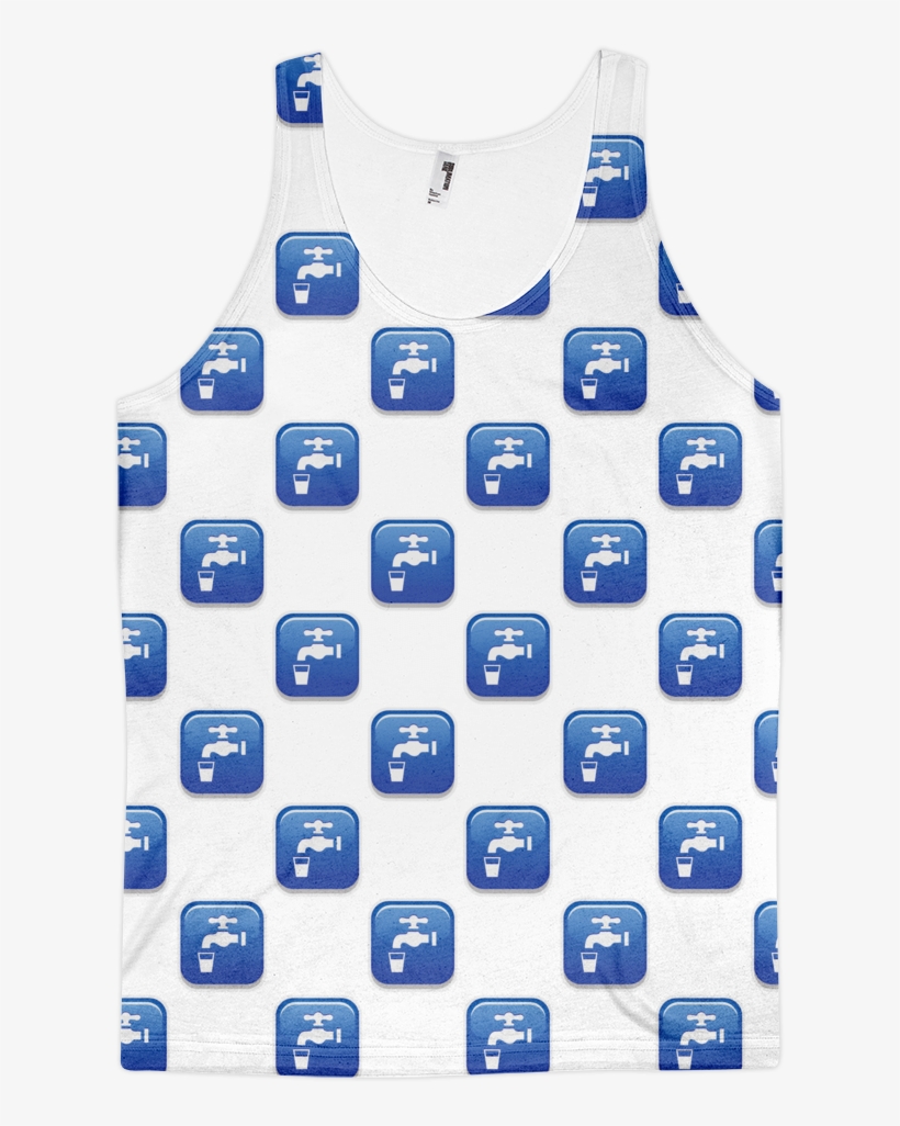 All Over Emoji Tank Top - Siyah Beyaz Seramik Vazo, transparent png download