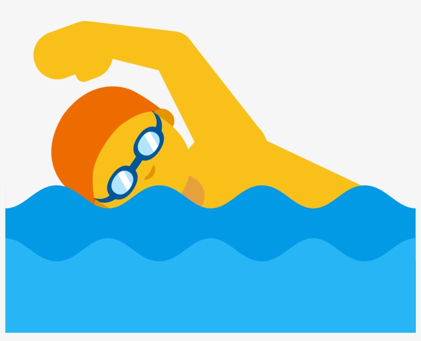 File - Emoji U1f3ca - Svg - Swimming Emoji, transparent png download