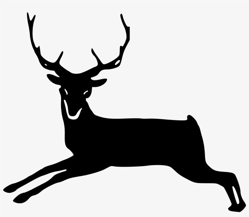 Silhouette Clip Art At - Deer, transparent png download