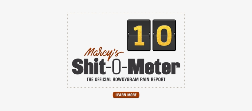 Frankly, This Might Be The Worst Day I've Ever Had - Full Of Shit O Metre, transparent png download