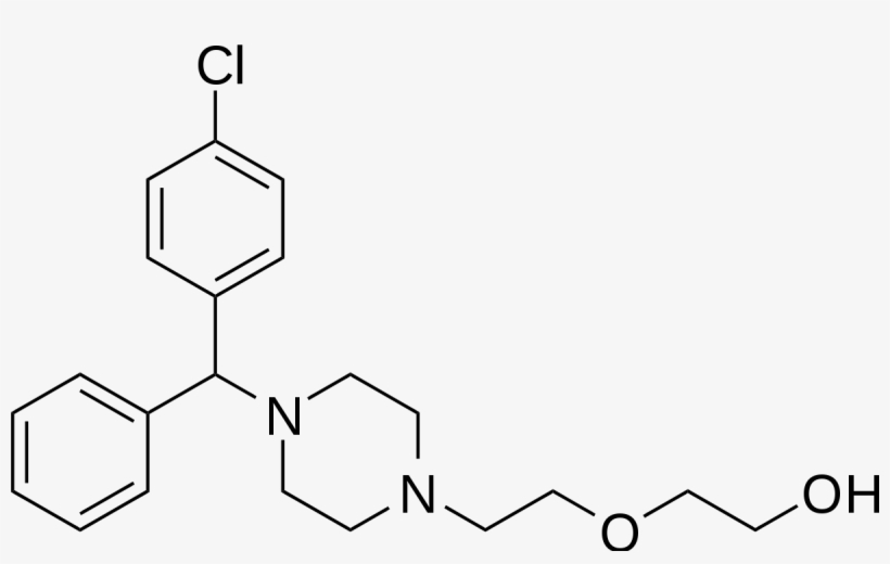 Hydroxyzine Structure, transparent png download