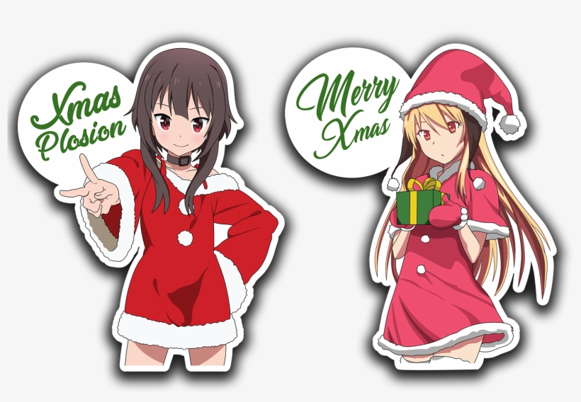 Image Of Mashiro & Megumin Diecut - Cartoon, transparent png download