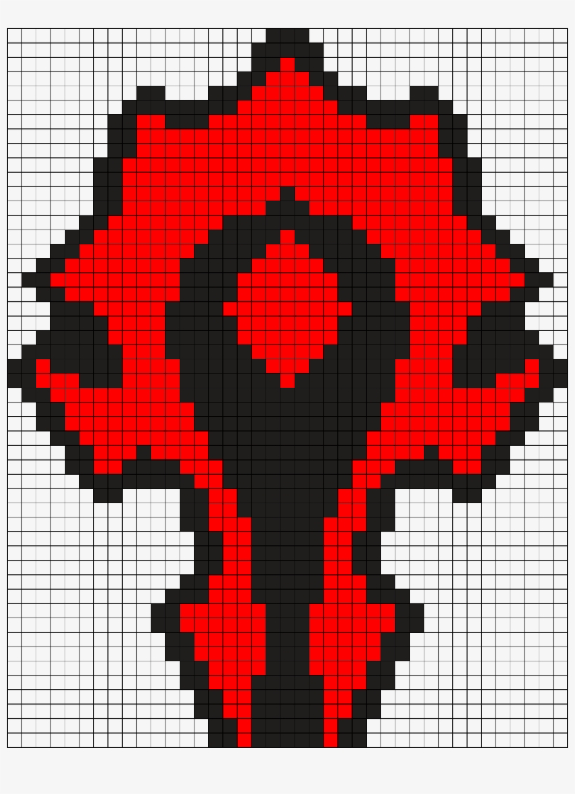 Horde Warcraft Perler Bead Pattern / Bead Sprite - Horde Symbol Perler Beads, transparent png download