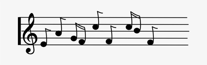 Music Notes Staff Violin Key Song Melody M - Music Notes Clip Art, transparent png download