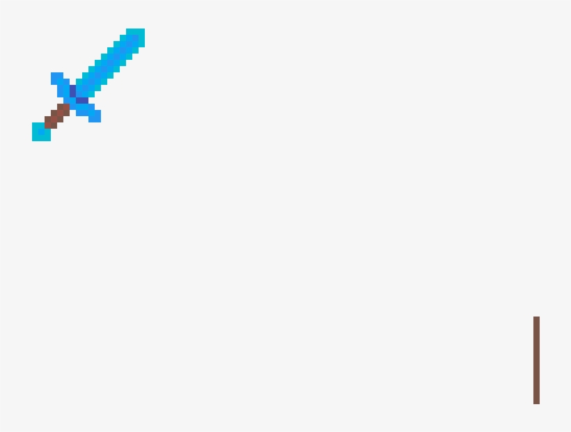 Minecraft Diamond Sword - Flight, transparent png download