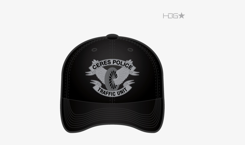 Ca Ceres Police Traffic Black Hat - Sog Hats, transparent png download