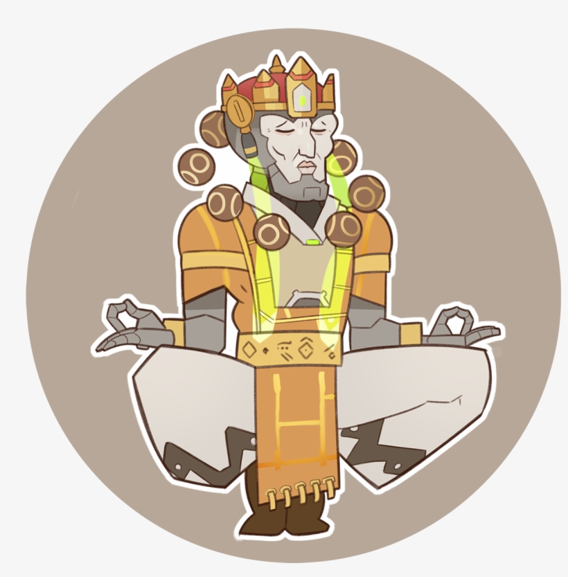 Overwatch Cartoon - Дзенъятта Китайский Новый Год, transparent png download