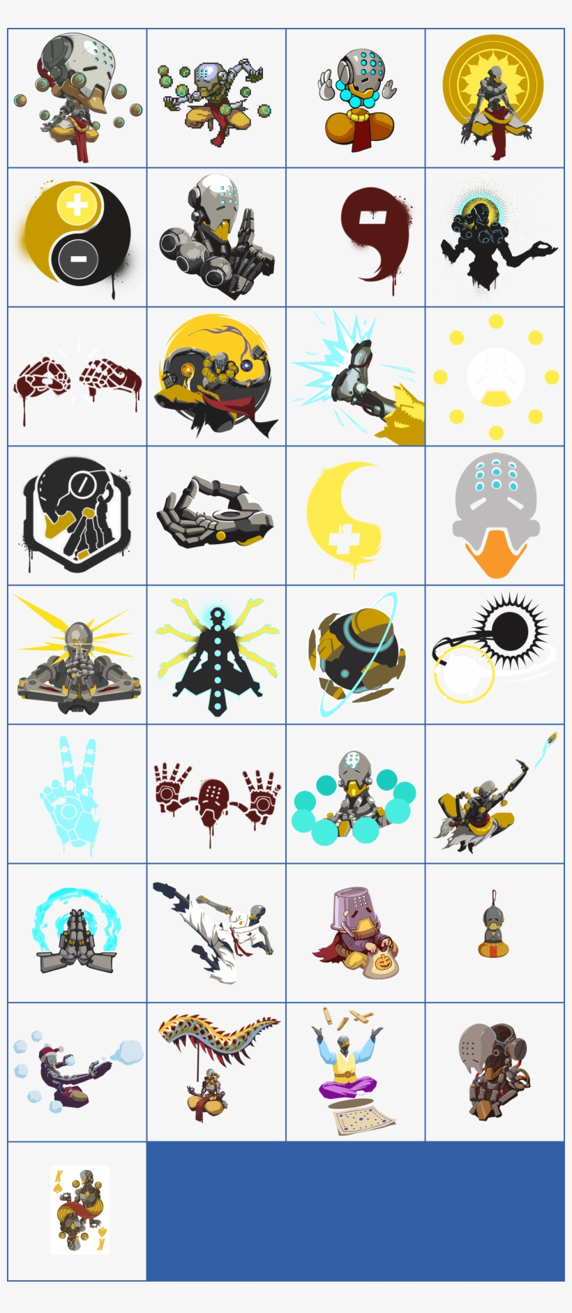 Click For Full Sized Image Zenyatta - Best Gift - Zenyatta Pixel Hoodie/t-shirt/mug Black/navy/pink/white, transparent png download
