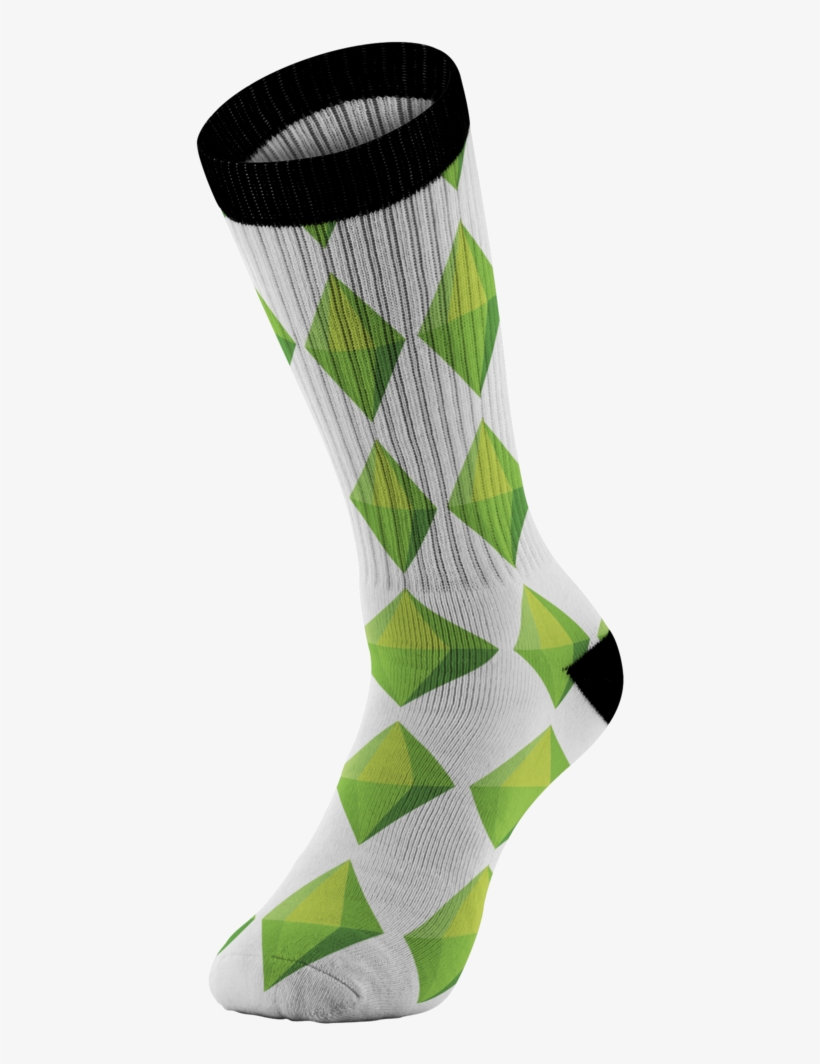 Sim Game Diamond Socks - Hockey Sock, transparent png download