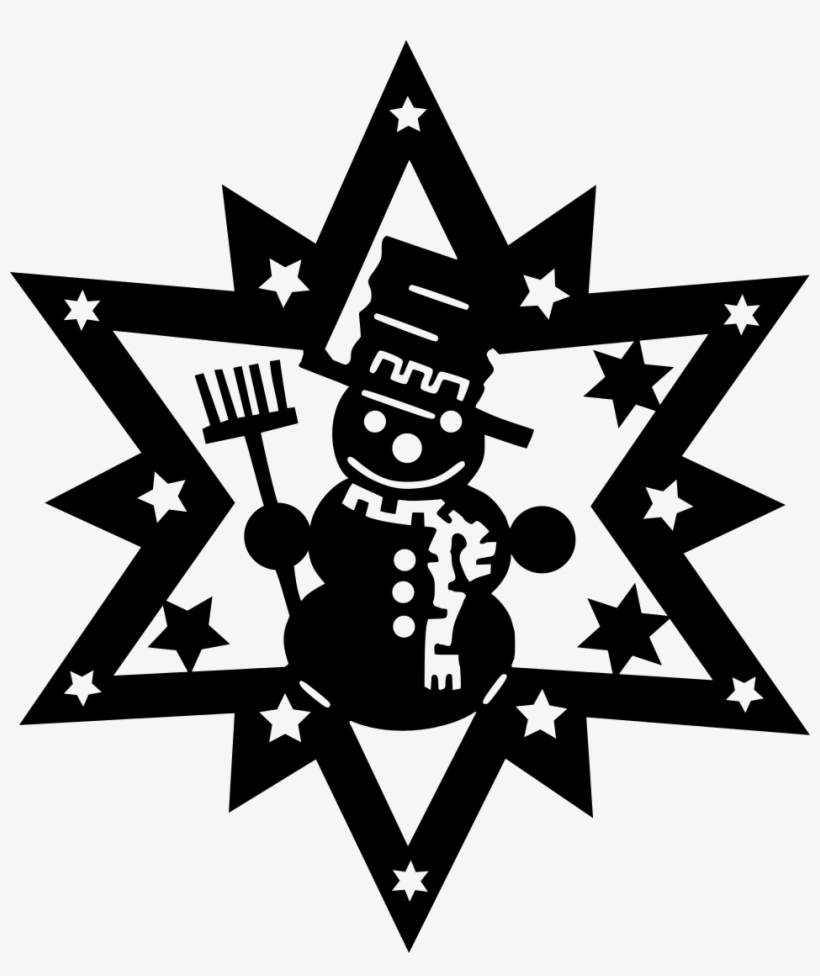 눈사람 페이퍼 커팅 도안 - Stencil, transparent png download